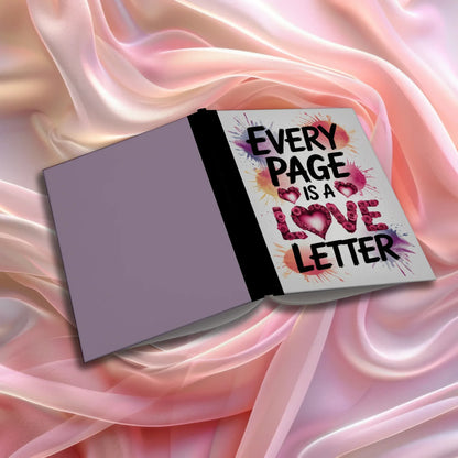 Shop our every page is a love letter composition notebook featuring the Pink Lined style option from MySisterIsASurvivor.