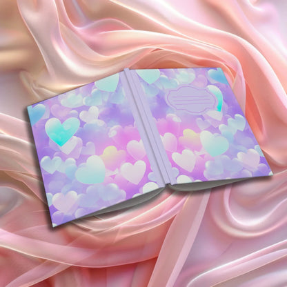 Shop our lavender love heart journal featuring the Magenta Lined style option from MySisterIsASurvivor.