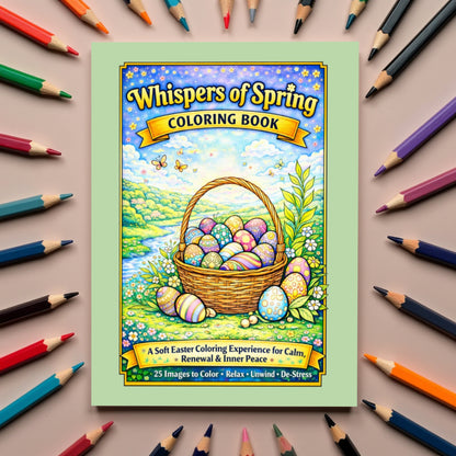 Whispers of Spring Coloring Book - A Soft Easter Coloring Experience for Calm, Renewal & Inner Peace