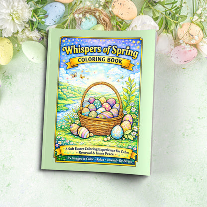 Whispers of Spring Coloring Book - A Soft Easter Coloring Experience for Calm, Renewal & Inner Peace