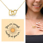 You Are Enough, Exactly As You Are: Interlocking Hearts Necklace - Mental Health Gift, Self-Love, Anxiety, PTSD Support