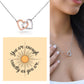 You Are Enough, Exactly As You Are: Interlocking Hearts Necklace - Mental Health Gift, Self-Love, Anxiety, PTSD Support
