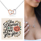 You Deserve The Love You Give: Interlocking Hearts Necklace - Mental Health Gift, Self-Love, Anxiety, PTSD Support