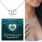 Your Courage Creates Ripples Of Love: Interlocking Hearts Necklace - Mental Health Gift, Self-Love, Anxiety, PTSD Support
