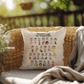 Alphabet Soup The Mental ABCs Personalized Indoor/Outdoor Pillow - Mental Health Gift, Therapy Room Decor, Self - Care Cushion - MySisterIsASurvivor