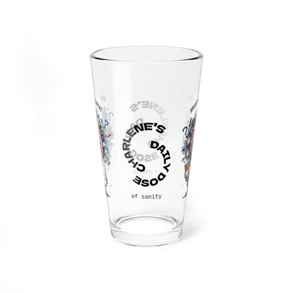 Personalized "Anxiety Level: Expert" pint glass with a sassy attitude and daily humor, perfect for positive vibes.