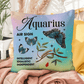 Aquarius Butterfly Indoor/Outdoor Pillow - Zodiac Decor Accent for Home & Patio