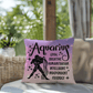 Aquarius zodiac pillow with celestial astrology design for modern boho decor