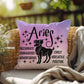 Aries zodiac pillow featuring bold fire sign design for cozy home spaces