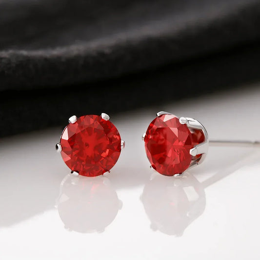 Shop our red cubic zirconia earrings featuring the Default Title style option from MySisterIsASurvivor.