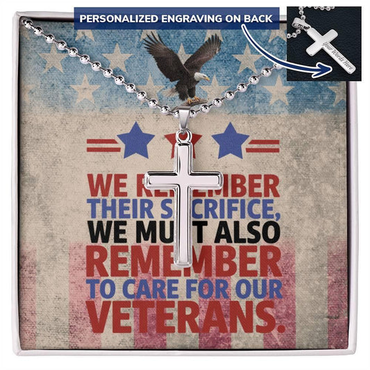 Shop our we remember engraved cross featuring the Luxury Box style option from MySisterIsASurvivor.
