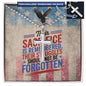 Their Sacrifice Is Remembered cross necklace - memorial jewelry honoring veterans and healing through remembrance