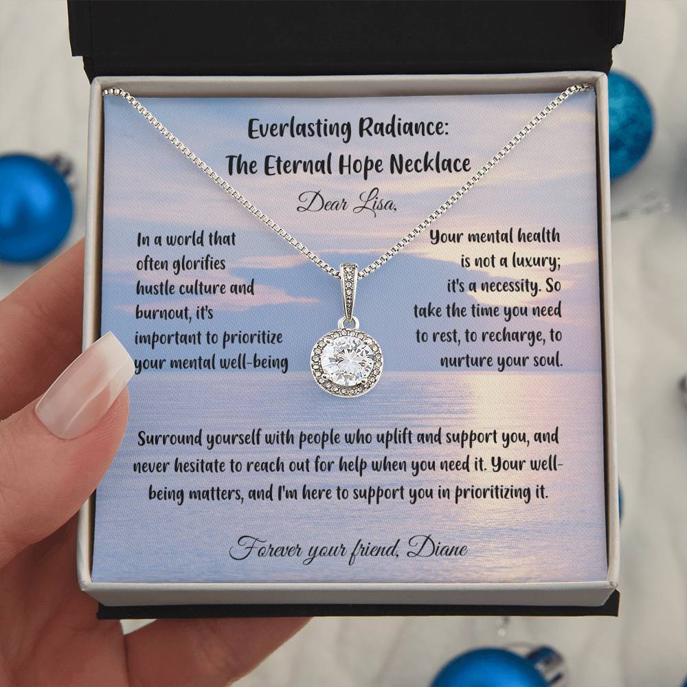 In a world that often glorifies hustle culture and burnout, it's important to prioritize your mental well-being... - Everlasting Radiance: The Eternal Hope Necklace