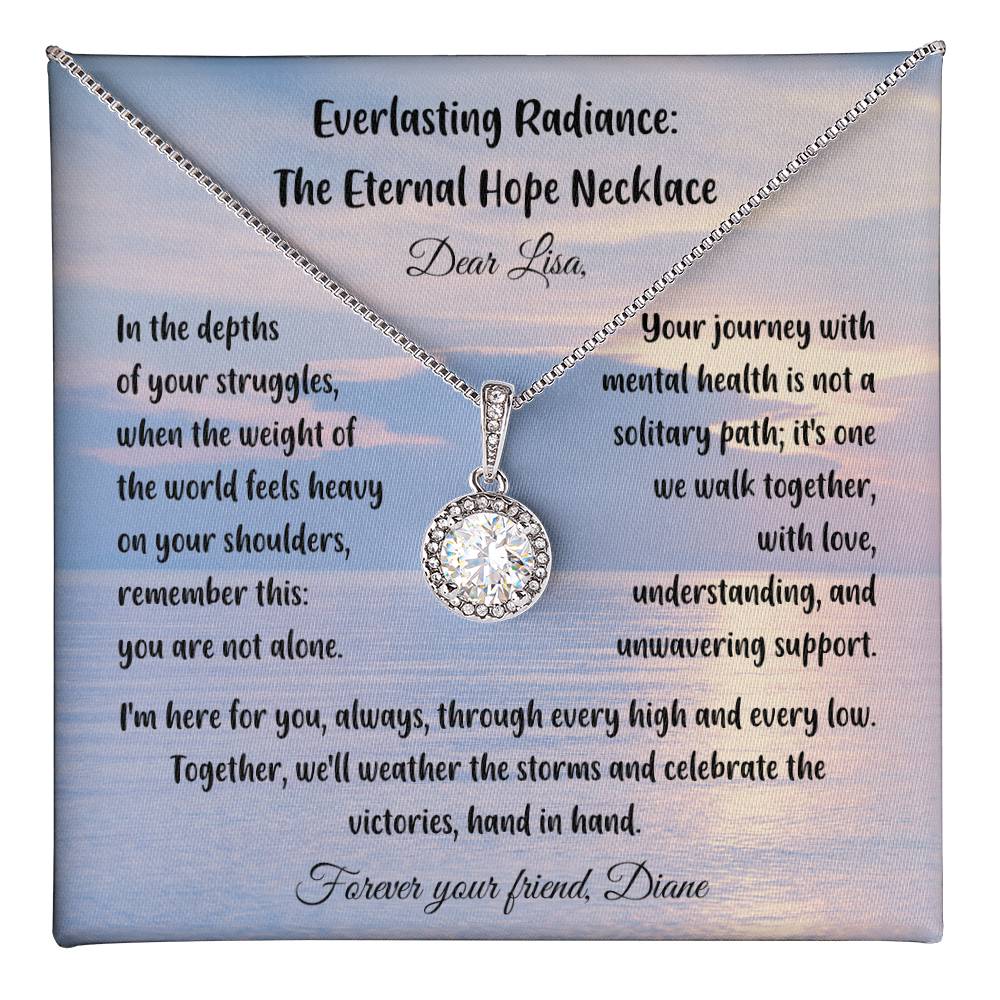 In the depths of your struggles, when the weight of the world feels heavy... - Everlasting Radiance: The Eternal Hope Necklace