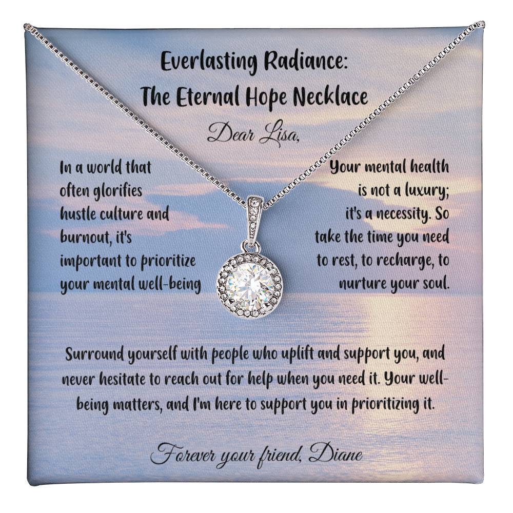 In a world that often glorifies hustle culture and burnout, it's important to prioritize your mental well-being... - Everlasting Radiance: The Eternal Hope Necklace