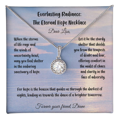 When the storms of life rage and the winds of uncertainty howl...- Everlasting Radiance: The Eternal Hope Necklace