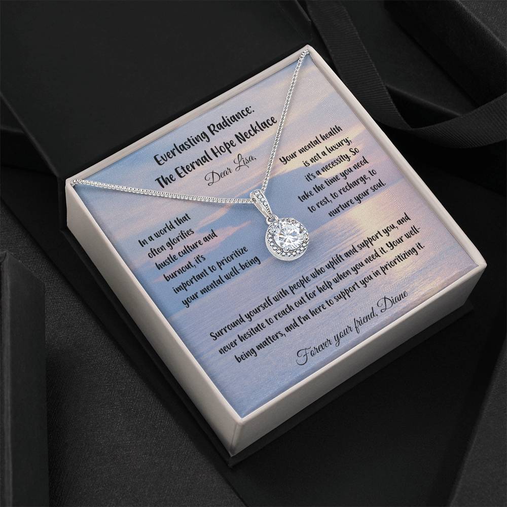 In a world that often glorifies hustle culture and burnout, it's important to prioritize your mental well-being... - Everlasting Radiance: The Eternal Hope Necklace