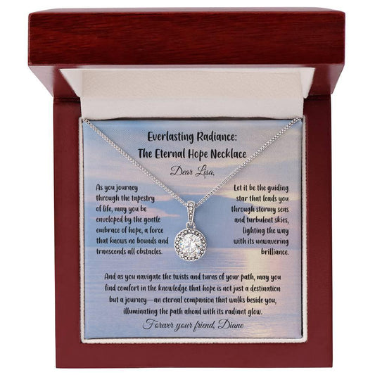 As you journey through the tapestry of life...- Everlasting Radiance: The Eternal Hope Necklace