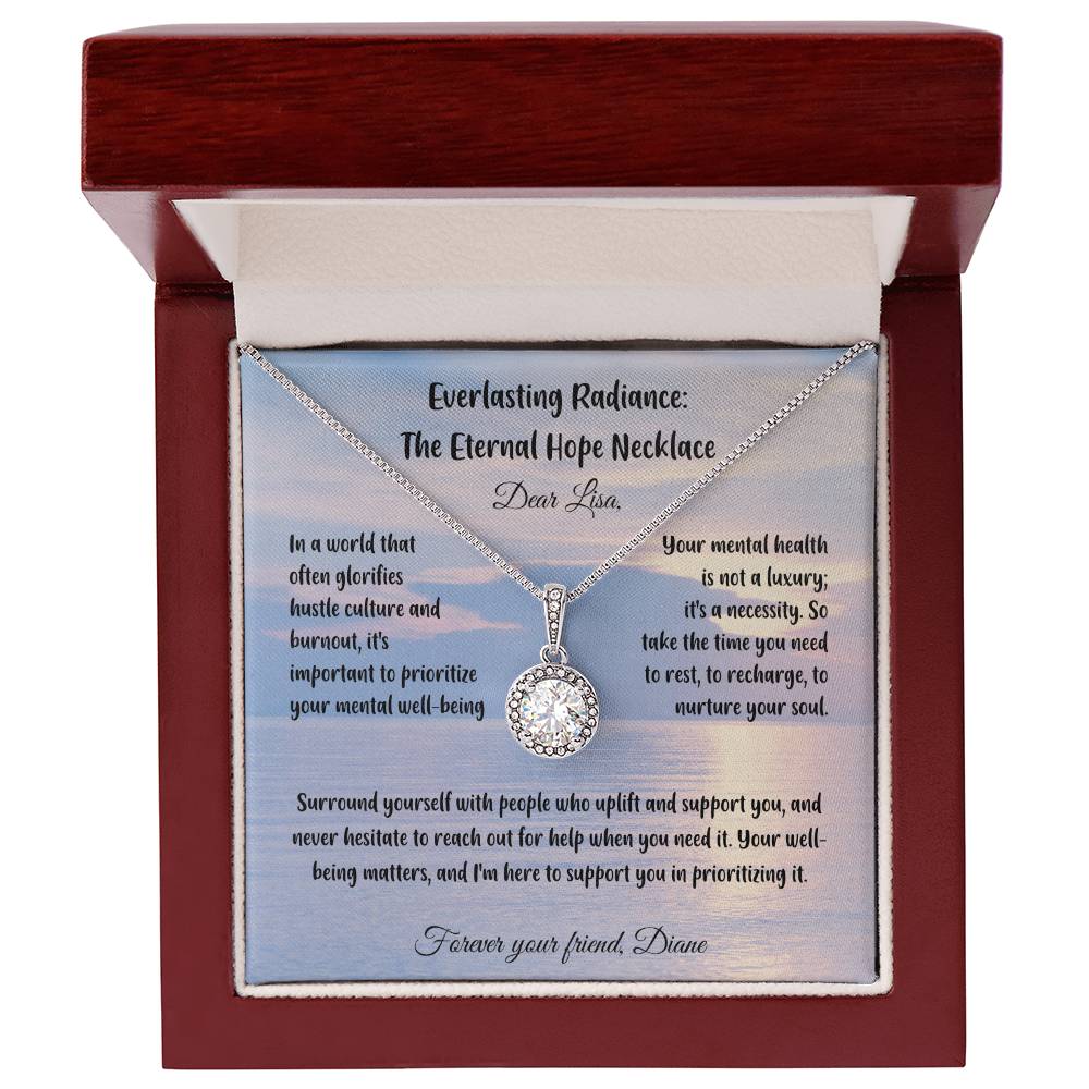 In a world that often glorifies hustle culture and burnout, it's important to prioritize your mental well-being... - Everlasting Radiance: The Eternal Hope Necklace