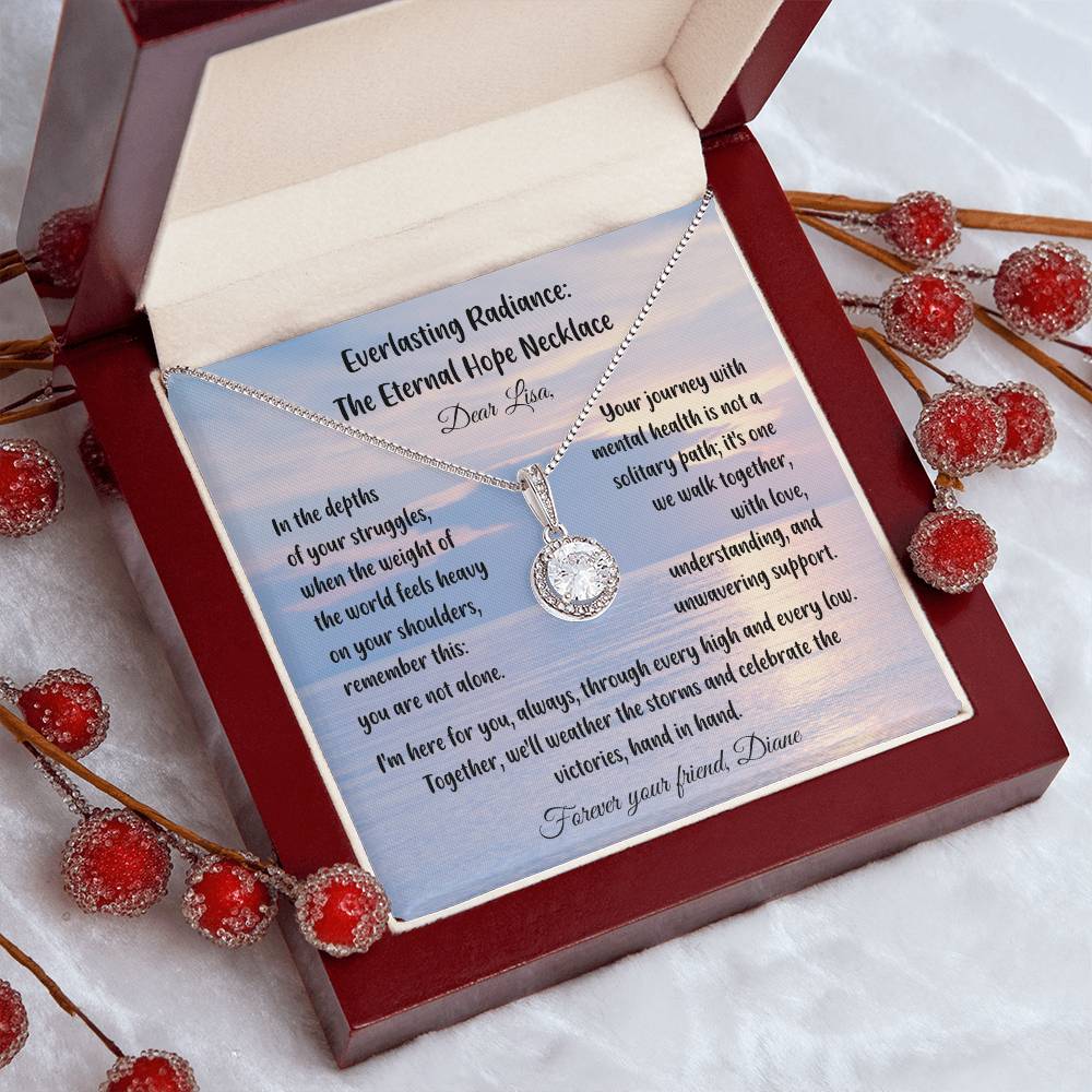 In the depths of your struggles, when the weight of the world feels heavy... - Everlasting Radiance: The Eternal Hope Necklace