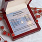Amidst life's labyrinthine journey, where uncertainty casts shadows...- Everlasting Radiance: The Eternal Hope Necklace