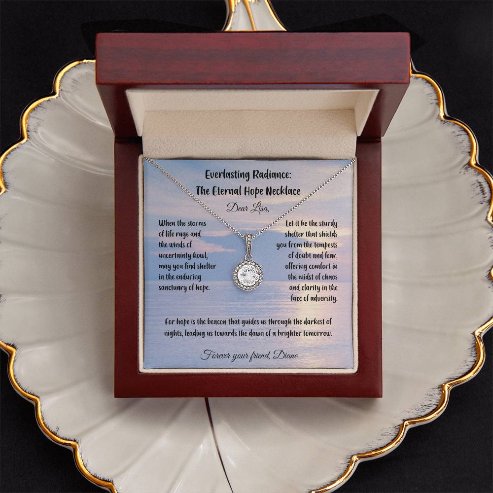 When the storms of life rage and the winds of uncertainty howl...- Everlasting Radiance: The Eternal Hope Necklace