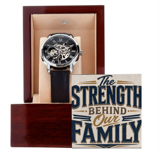 Shop our premium the strength behind our family openwork watch from MySisterIsASurvivor.