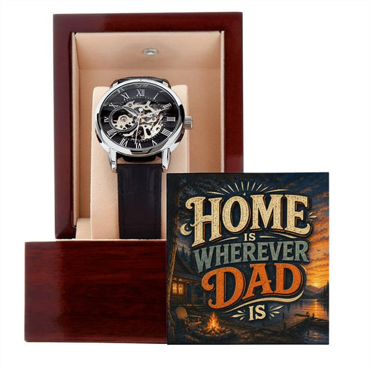 Shop our premium home is wherever dad is openwork watch from MySisterIsASurvivor.
