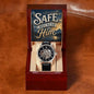 Shop our premium safe because of him openwork watch from MySisterIsASurvivor.