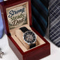 Shop our premium strong steady dad openwork watch from MySisterIsASurvivor.