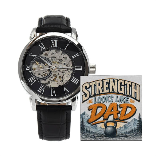Shop our strength looks like dad openwork watch featuring the Luxury Box w/LED style option from MySisterIsASurvivor.