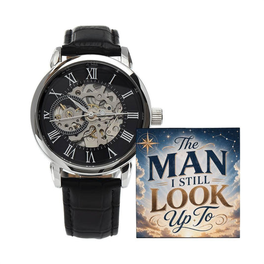 Shop our the man i still look up to openwork watch featuring the Luxury Box w/LED style option from MySisterIsASurvivor.