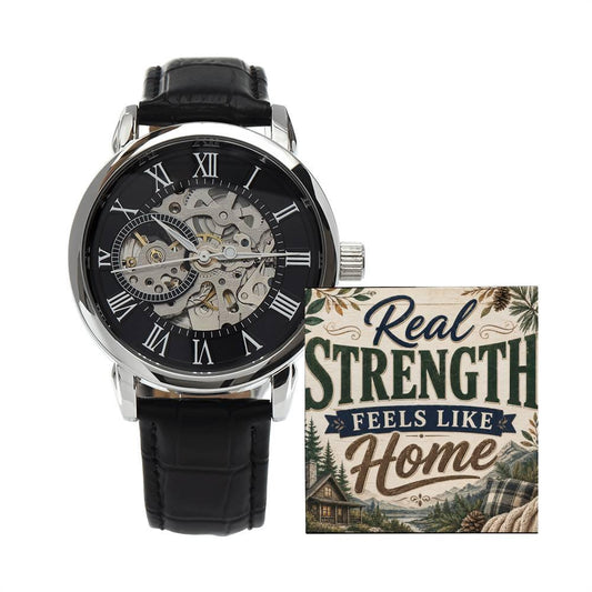 Shop our real strength feels like home openwork watch featuring the Luxury Box w/LED style option from MySisterIsASurvivor.