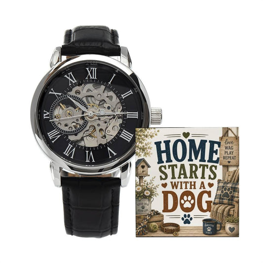 Shop our home starts with a dog openwork watch featuring the Luxury Box w/LED style option from MySisterIsASurvivor.
