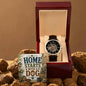 Shop our premium home starts with a dog openwork watch from MySisterIsASurvivor.