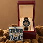 Shop our premium the strength behind our family openwork watch from MySisterIsASurvivor.