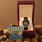 Shop our premium dad set the standard openwork watch from MySisterIsASurvivor.