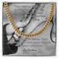 Shop our cuban link chain your wisdom has been a guiding light featuring the 18K Yellow Gold Finish style option from MySisterIsASurvivor.
