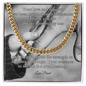 Shop our cuban link chain your love and support featuring the 18K Yellow Gold Finish style option from MySisterIsASurvivor.