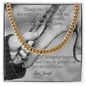 Shop our cuban link chain thank you for being the rock featuring the 18K Yellow Gold Finish style option from MySisterIsASurvivor.
