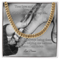 Shop our cuban link chain your love and guidance featuring the 18K Yellow Gold Finish style option from MySisterIsASurvivor.