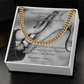 Cuban link chain with “Your Love And Guidance” message card – wise dad gift necklace