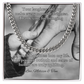 Cuban link chain with message “Your Laughter And Joy” – joyful dad keepsake necklace