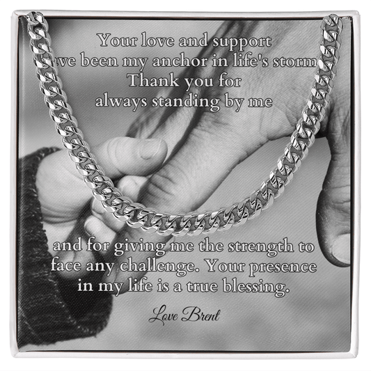Shop our cuban link chain your love and support featuring the Stainless Steel style option from MySisterIsASurvivor.