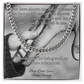 Cuban link chain with card “You Have Shown Me” – sentimental gift for life lessons from dad