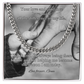 Cuban link chain with “Your Love And Guidance” message card – wise dad gift necklace