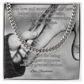 Cuban link chain gift with card “Your Love And Encouragement” – motivational gift for father