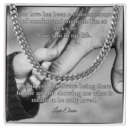 Shop our cuban link chain your love has been featuring the Stainless Steel style option from MySisterIsASurvivor.
