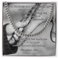 Cuban link chain with card “Your Kindness And Compassion” – gentle and loving father gift