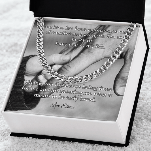 Shop our cuban link chain your love has been featuring the Stainless Steel style option from MySisterIsASurvivor.
